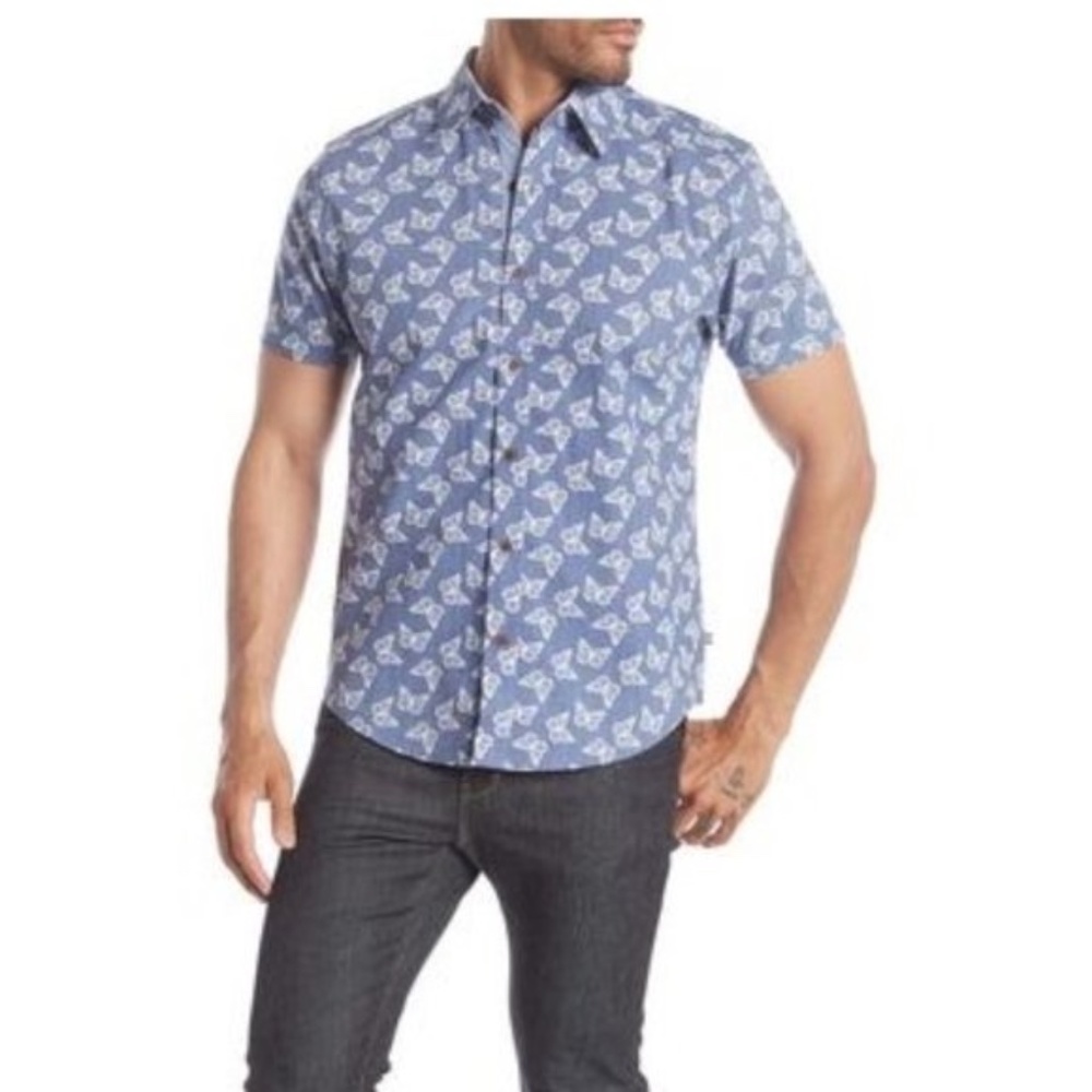 The Savile Row Short Sleeve Men's Print shirt